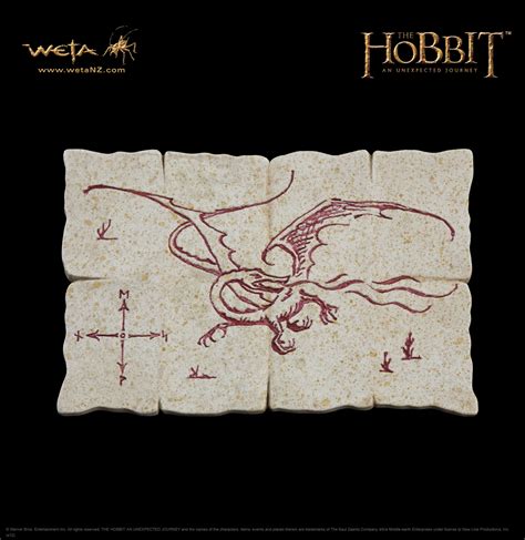 The Museum : The Hobbit: An Unexpected Journey : Dragon Map magnet