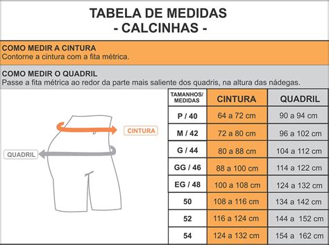Tabela De Medidas Unique Pijamas Modeladores Lingeries Sensual Sex Shop