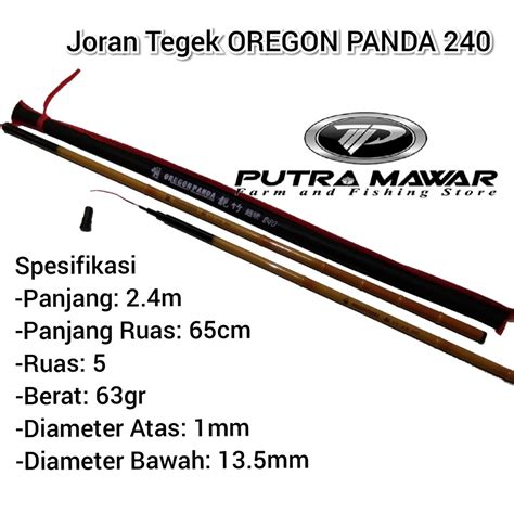 Jual OREGON PANDA 240 Joran Tegek Ruas Panjang 60cm Bahan Fiber Lentur