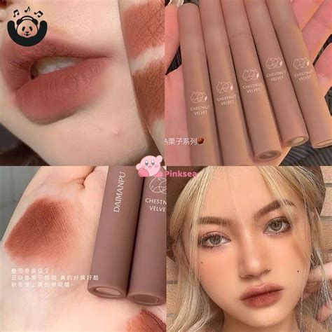 Hot Sale Daimanpu Chestnut Velvet Matte Liquid Lipstick Waterproof Lip