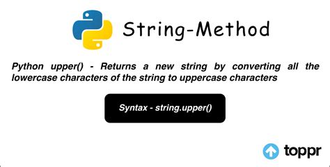 Python Upper Function Why Do We Use Python String Upper Function