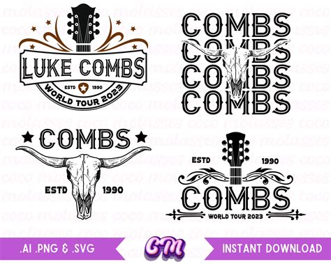 Luke Combs Country Music SVG Bundle Instant Download SVG PNG - Etsy
