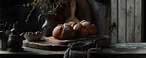 Premium Photo Celebrate Easter With Homemade Hot Cross Buns A Sweet Tradition