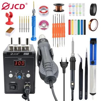Jcd D Digital Hot Air Heat Gun V V W Black Provided Plc Soldering Station Phone