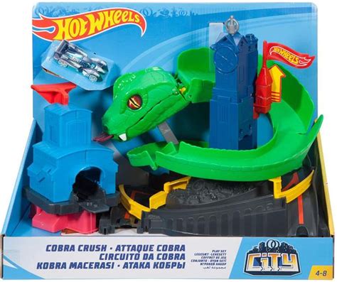 Pista Hot Wheels City Conjunto Ataque Da Cobra Mattel Pistas Magazine Luiza