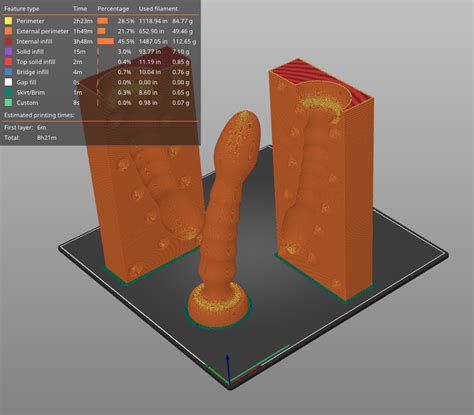 Free Stl File Curved Ribbed Dildo And Two Part Mold Degree Bend D Printer Model To