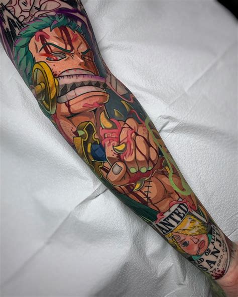 Tattoo Roronoa Zoro De One Piece One Piece Tattoos O
