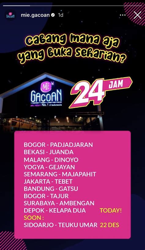 Cabang Mie Gacoan Yang Buka 24 Jam Gas Keun