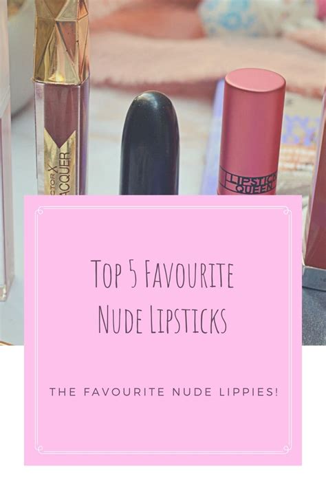 Top 5 Favourite Nude Lipsticks Top Image KatieEmmaBeauty