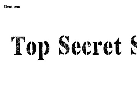 Top Secret Stamp Free Font Download
