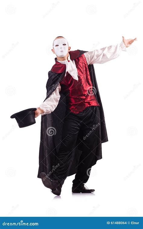 The Man Magician Isolated On White Stock Photo Image Of Fantasy