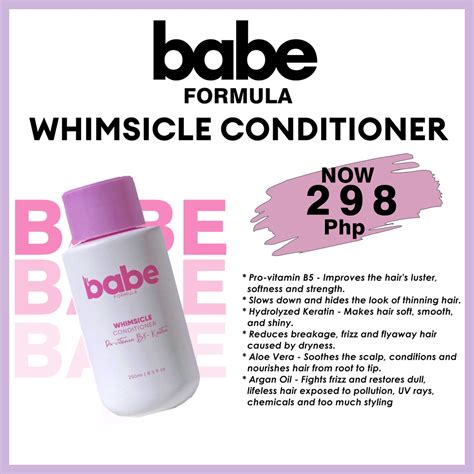 BABE Formula Whimsicle Conditioner Pro Vitamin B5 And Keratin 250ml Shopee Philippines