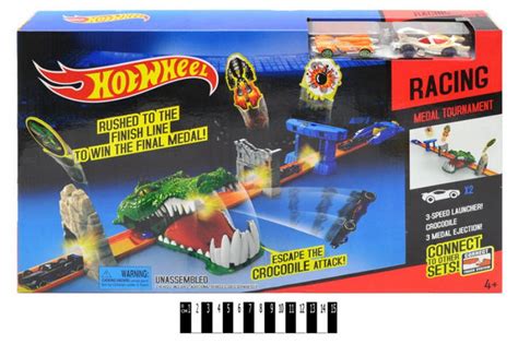 Трек запуск Hot Wheel 3091 Туннель крокодила хот вил 2 метал машинки 50 6 5 31 5 см ID