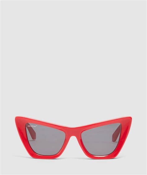 Off White Co Virgil Abloh Edvard Sunglasses Red Sevenstore