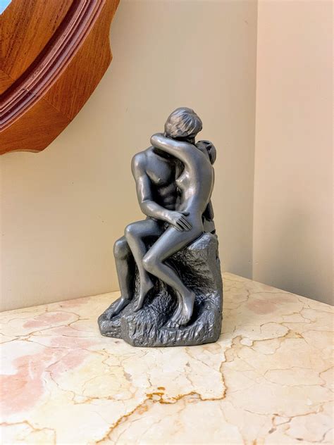 The Kiss Naked Couple Statue Kissing Couple Sculpture 8 75 Auguste Rodin Handmade Hand