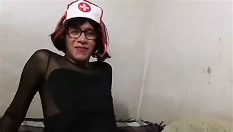 Joselynne Crossdresser In Stockings And Heels With Sissy Skirt Ready To F Me Shemale Porn