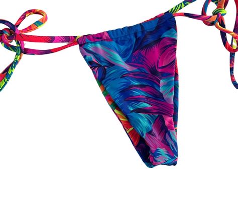 Cheeky Thong Adjustable Bikini Bottom Skimpy Bottom Ibiza Etsy