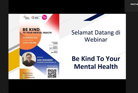 Mental Health Webinar Be Kind To Your Mental Health” Tfi