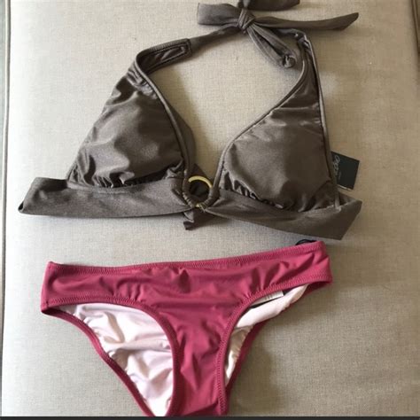 Mossimo Supply Co Swim Nwt Massimo Sexy Taupe Halter Top Bikini M Poshmark