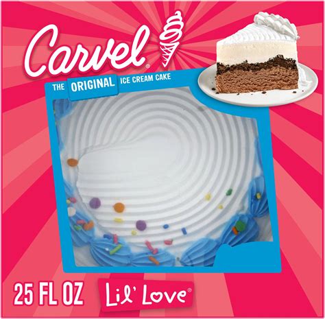 Carvel Lil Love Ice Cream Cake Chocolate And Vanilla Ice Cream And Crunchies 25floz Frozen