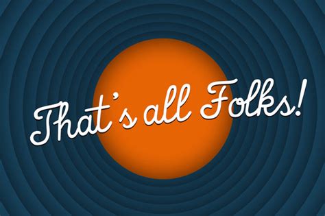 Cartoon-That's All Folks Screen ~ Graphics on Creative Market