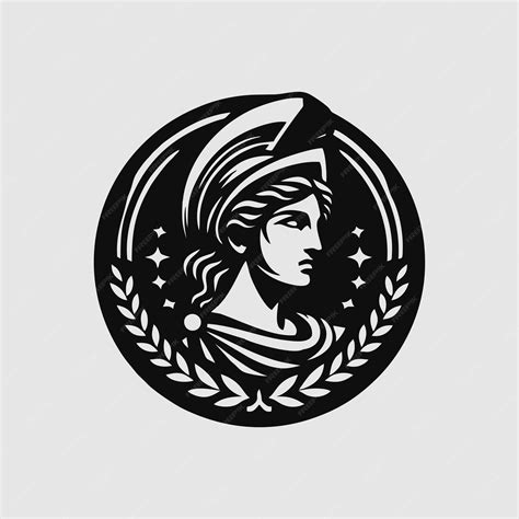 premium vector athena logo icon design illustration