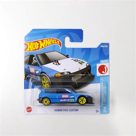 Hot Wheels Honda Civic Custom Hw J Imports Jdm Shopee Brasil