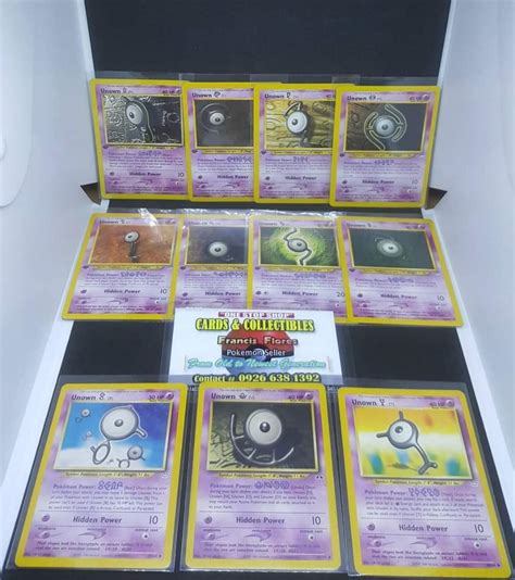 Pokemon Card UNOWN NEO DISCOVERY NEO DESTINY NEO REVELATION