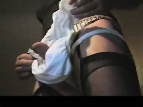 First Time With Pad In Panties Vintage Amateur Crossdresser Fun