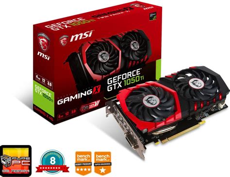 Msi Geforce Gtx 1050ti Gaming X 4gb Gddr5 Gtx 1050 Ti Gaming X 4g Karta Graficzna