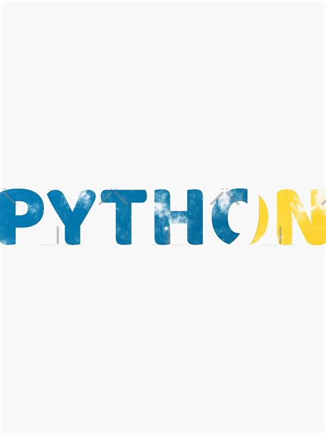 Python Logo Sticker By Mechalina Redbubble