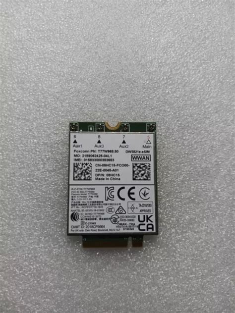 DELL LATITUDE 5420 Snapdragon X20 4G LTE inalámbrico DW5821e eSIM PJ8F9 ...