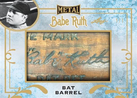 2019 Leaf Metal Babe Ruth Collection Baseball Cards Checklist