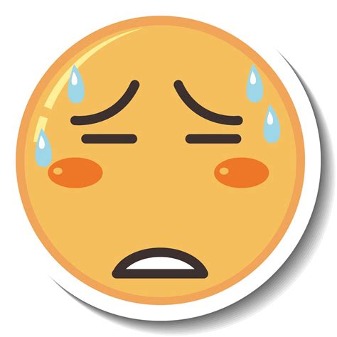 Tired Emoji Face Printable