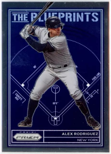 2023 PANINI Prizm The Blueprints Alex Rodriguez New York Yankees TB19