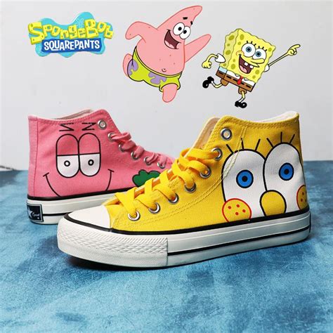 Zapatos De Lona Luminosos De Bob Esponja Para Ni Os Zapatos Casuales De