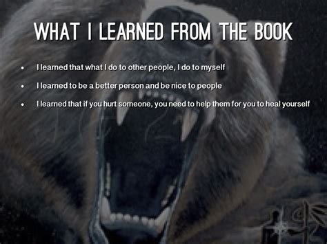 Quotes From Touching Spirit Bear Book. QuotesGram