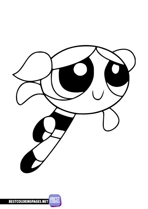 Bubbles Powerpuff Girls Coloring Page Free Printable Coloring Pages