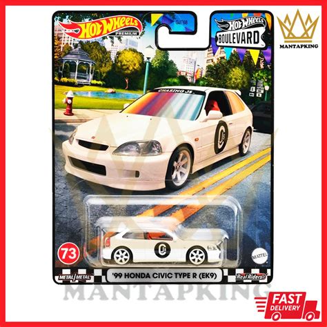 Hot Wheels Premium Car Culture Boulevard Mix Honda Civic Type R Ek Jdm