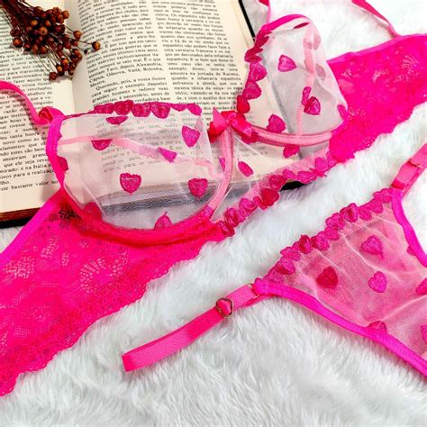 Conjunto De Lingerie Sexy Cora O Encantado De Tule Clscet Shopee Brasil