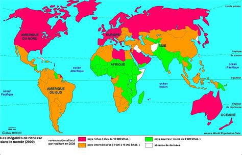 Diagramme de La répartition des richesses et de la pauvreté dans le