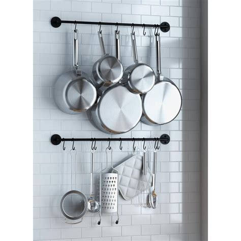 Prep And Savour Wall Mounted Pot Rack And Reviews Wayfair Canada