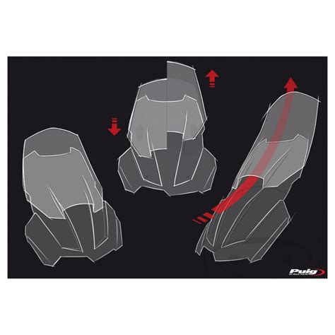 TOURING SCREEN NEW GEN PUIG FOR NAKED BIKE ORANGE JK Moto