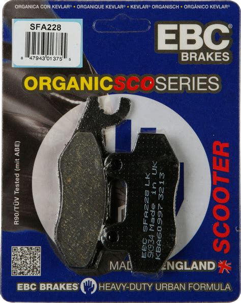 Ebc Sfa Organic Scooter Brake Pads One Pair Sfa Ebc