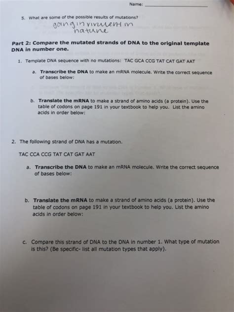 Solved Name 5. What are some of the possible results of | Chegg.com