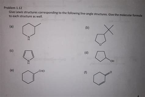 Solved Give Lewis Structures Corresponding To The Following Chegg