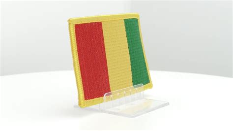 Guinea Flag Patch Maxflags Royal Flags