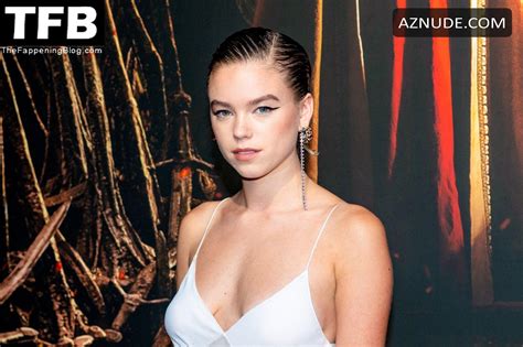 Milly Alcock Sexy Seen Braless Showcasing Her Hot Tits At The House Of The Dragon Premiere In