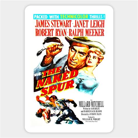 The Naked Spur Classic Western Sticker TeePublic