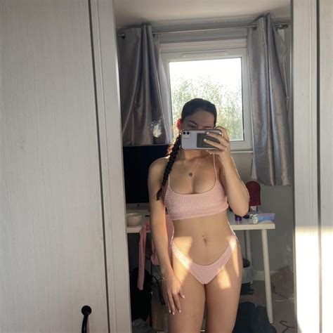 Shein Pink Thong Bikini Been Worn Once So Perfect Depop